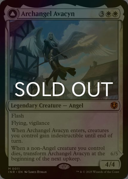 画像1: [FOIL] 大天使アヴァシン/Archangel Avacyn (海外産ブースター版) 【英語版】 [INR-白MR] (1)