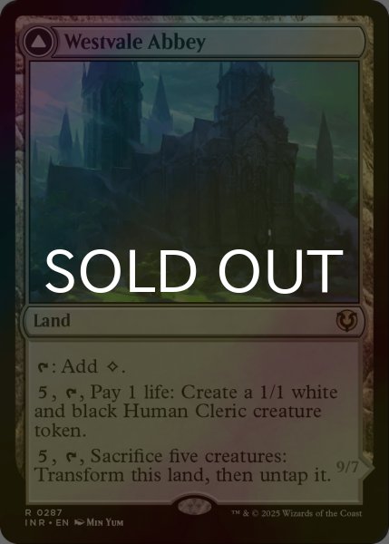 画像1: [FOIL] ウェストヴェイルの修道院/Westvale Abbey 【英語版】 [INR-土地R] (1)