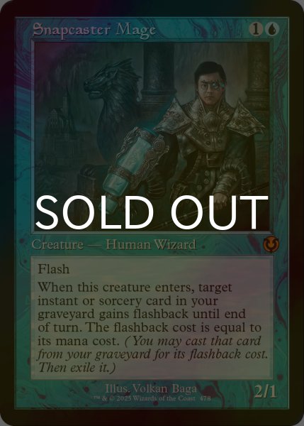 画像1: [FOIL] 瞬唱の魔道士/Snapcaster Mage (旧枠) 【英語版】 [INR-青MR] (1)