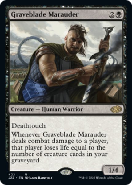 画像1: 墓刃の匪賊/Graveblade Marauder 【英語版】 [J22-黒R] (1)