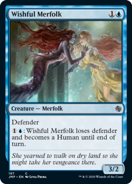 画像1: 切望するマーフォーク/Wishful Merfolk 【英語版】 [JMP-青C] (1)