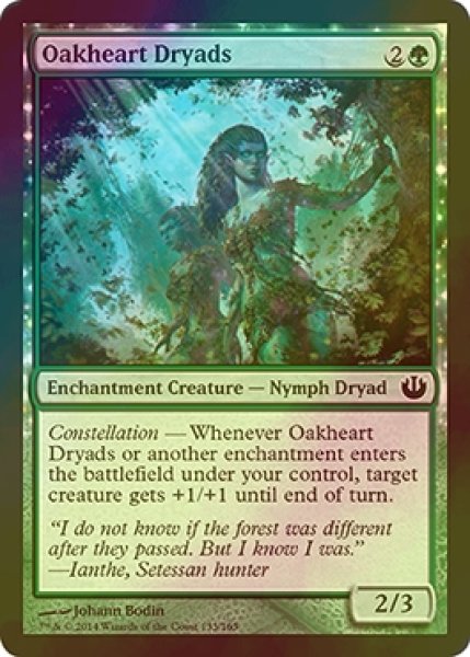 画像1: [FOIL] 樫心のドライアド/Oakheart Dryads 【英語版】 [JOU-緑C] (1)