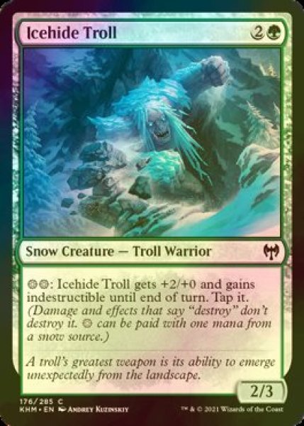 画像1: [FOIL] 氷皮のトロール/Icehide Troll 【英語版】 [KHM-緑C] (1)