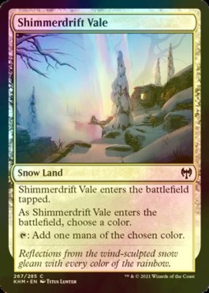 画像1: [FOIL] 煌積の谷間/Shimmerdrift Vale 【英語版】 [KHM-土地C] (1)