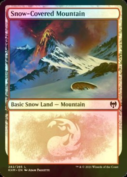 画像1: [FOIL] 冠雪の山/Snow-Covered Mountain No.282 【英語版】 [KHM-土地C] (1)