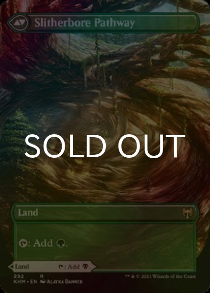 画像2: [FOIL] 闇孔の小道/Darkbore Pathway (全面アート版) 【英語版】 [KHM-土地R] (2)