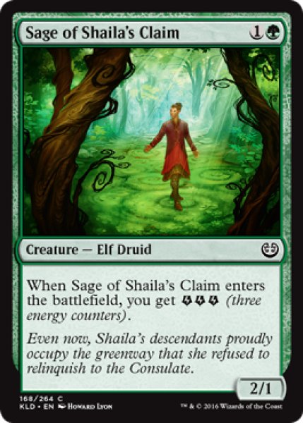 画像1: シャイラ専有地の賢者/Sage of Shaila's Claim 【英語版】 [KLD-緑C] (1)