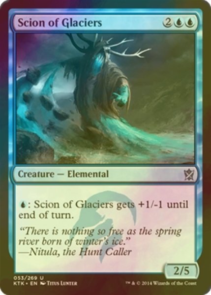 画像1: [FOIL] 氷河の末裔/Scion of Glaciers 【英語版】 [KTK-青U] (1)