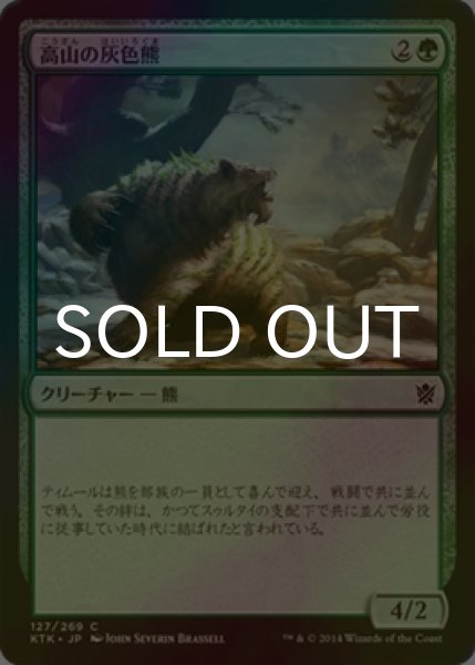画像1: [FOIL] 高山の灰色熊/Alpine Grizzly 【日本語版】 [KTK-緑C] (1)