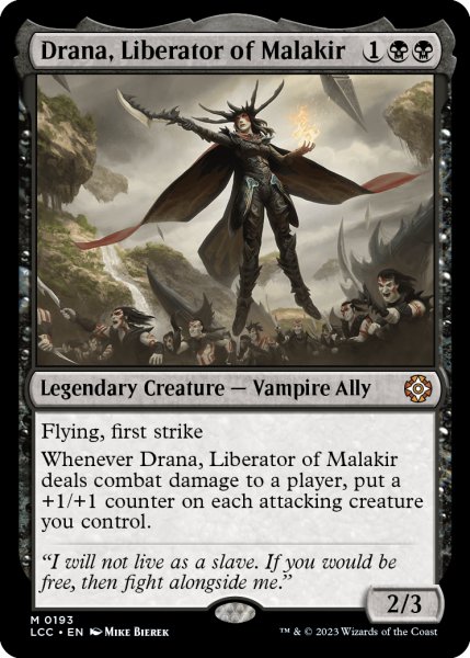 画像1: マラキールの解放者、ドラーナ/Drana, Liberator of Malakir 【英語版】 [LCC-黒MR] (1)