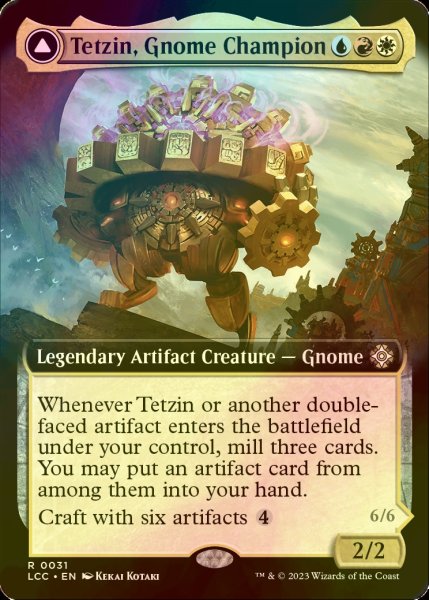 画像1: [FOIL] ノームの勇者、テジン/Tetzin, Gnome Champion (拡張アート版) 【英語版】 [LCC-金R] (1)