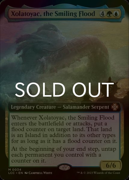 画像1: [FOIL] 微笑む水害、ゾラトヤク/Xolatoyac, the Smiling Flood (拡張アート版) 【英語版】 [LCC-金MR] (1)