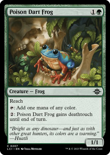 画像1: ヤドクガエル/Poison Dart Frog 【英語版】 [LCI-緑C] (1)