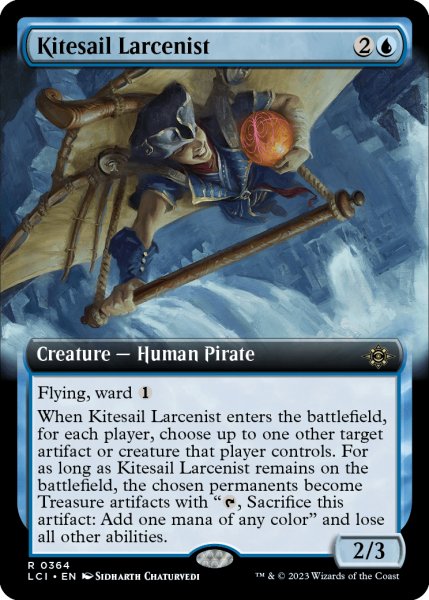 画像1: 帆凧の窃盗犯/Kitesail Larcenist (拡張アート版) 【英語版】 [LCI-青R] (1)