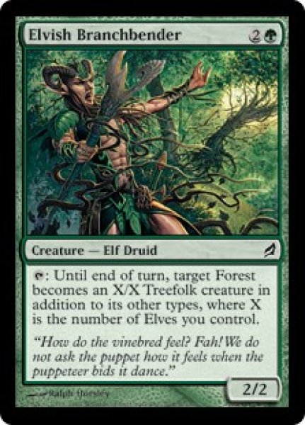 画像1: エルフの枝曲げ/Elvish Branchbender 【英語版】 [LRW-緑C] (1)
