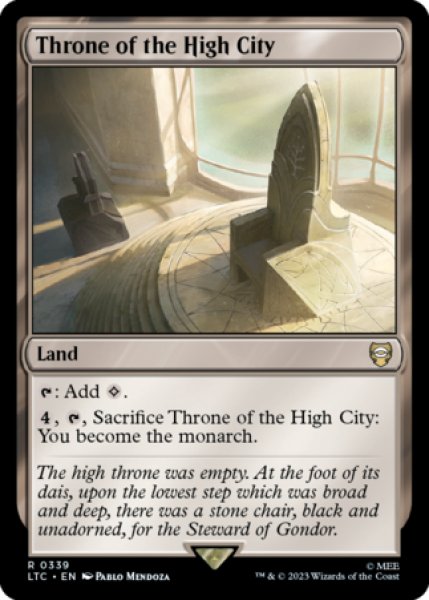 画像1: 高層都市の玉座/Throne of the High City 【英語版】 [LTC-土地R] (1)