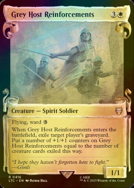 画像1: [FOIL] 灰色の軍勢の増援/Grey Host Reinforcements (ショーケース版) 【英語版】 [LTC-白R] (1)