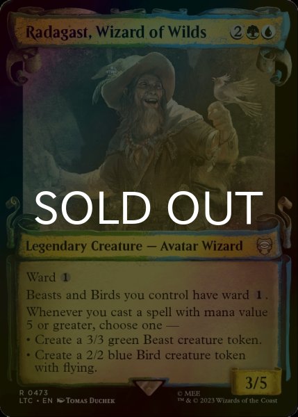 画像1: [FOIL] 自然の魔法使、ラダガスト/Radagast, Wizard of Wilds (ショーケース版) 【英語版】 [LTC-金R] (1)