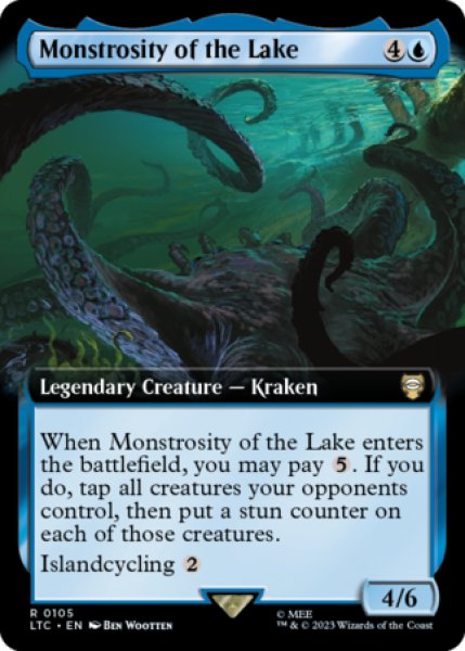 画像1: 湖に潜む化け物/Monstrosity of the Lake (拡張アート版) 【英語版】 [LTC-青R] (1)