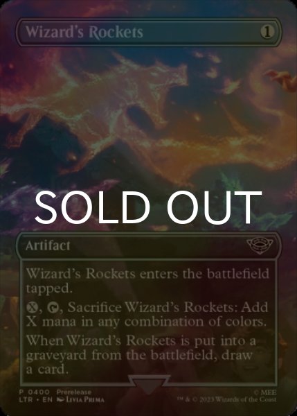 画像1: [FOIL] 魔法使の打ち上げ花火/Wizard's Rockets (全面アート版) 【英語版】 [LTR-灰C] (1)