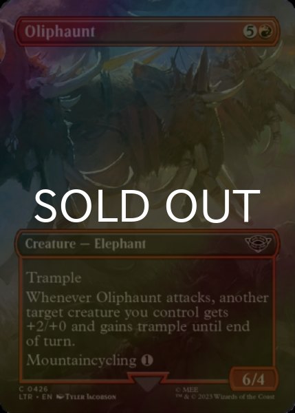 画像1: [FOIL] オリファント/Oliphaunt (全面アート版) 【英語版】 [LTR-赤C] (1)
