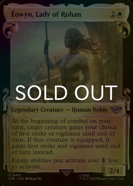 画像1: [FOIL] ローハンの姫君、エオウィン/Eowyn, Lady of Rohan (ショーケース版) 【英語版】 [LTR-白U] (1)
