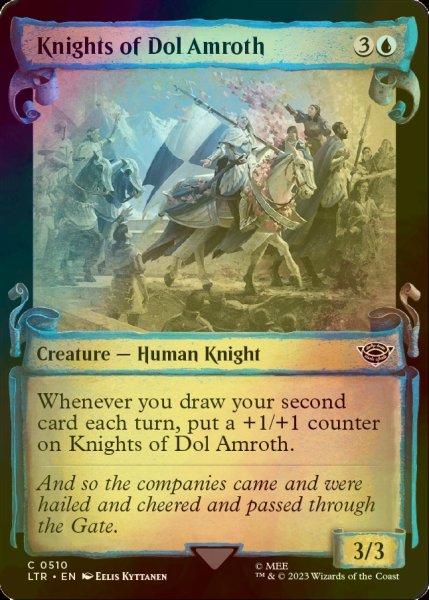 画像1: [FOIL] ドル・アムロスの騎士/Knights of Dol Amroth (ショーケース版) 【英語版】 [LTR-青C] (1)