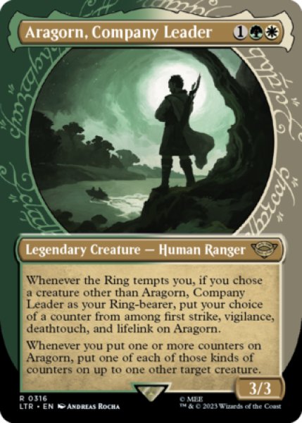 画像1: 一行のリーダー、アラゴルン/Aragorn, Company Leader No.316 (ショーケース版) 【英語版】 [LTR-金R] (1)