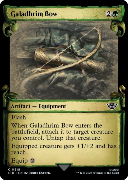画像1: ガラズリムの弓/Galadhrim Bow (ショーケース版) 【英語版】 [LTR-緑C] (1)