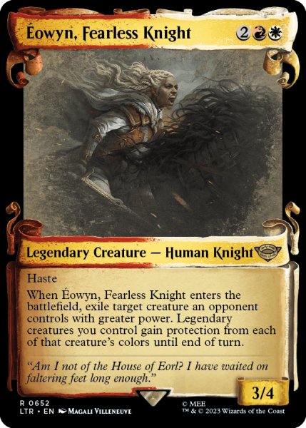 画像1: 恐れを知らぬ騎士、エオウィン/Eowyn, Fearless Knight (ショーケース版) 【英語版】 [LTR-金R] (1)