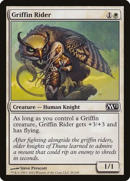 画像1: グリフィンの乗り手/Griffin Rider 【英語版】 [M12-白C] (1)