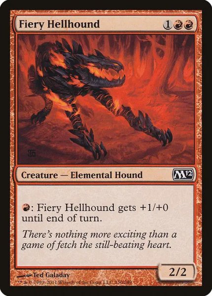 画像1: 焦熱のヘルハウンド/Fiery Hellhound 【英語版】 [M12-赤C] (1)