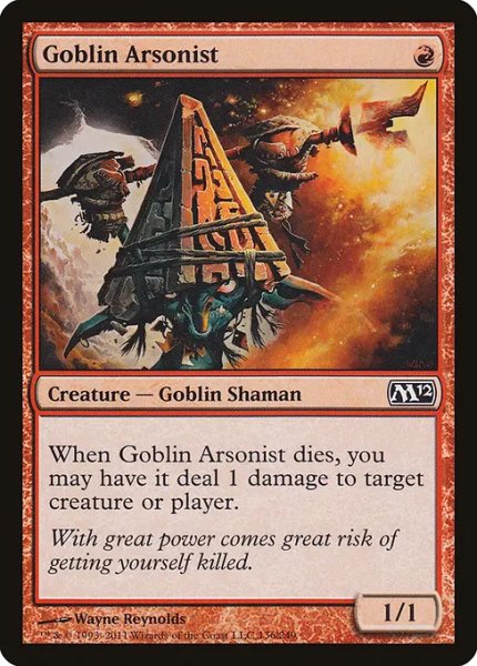 画像1: ゴブリンの付け火屋/Goblin Arsonist 【英語版】 [M12-赤C] (1)