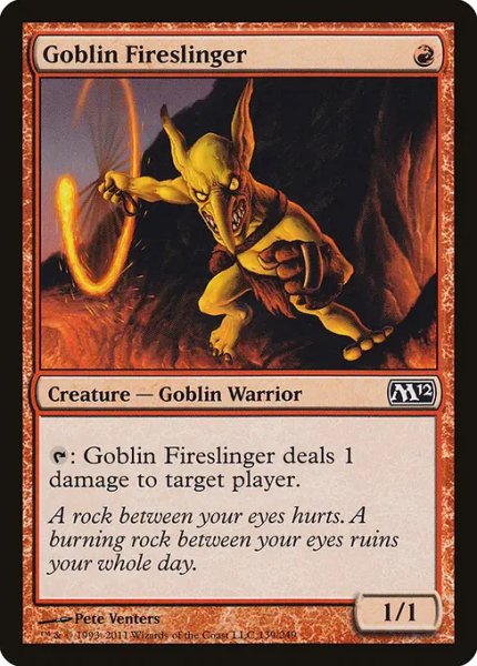 画像1: ゴブリンの投火師/Goblin Fireslinger 【英語版】 [M12-赤C] (1)