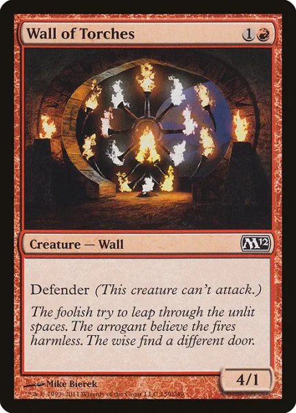 画像1: 松明の壁/Wall of Torches 【英語版】 [M12-赤C] (1)