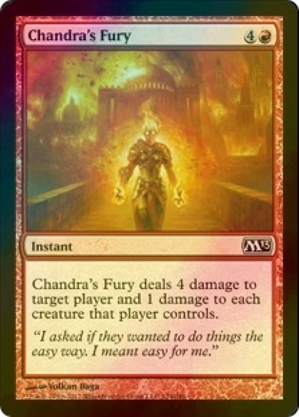 画像1: [FOIL] チャンドラの憤怒/Chandra's Fury 【英語版】 [M13-赤C] (1)