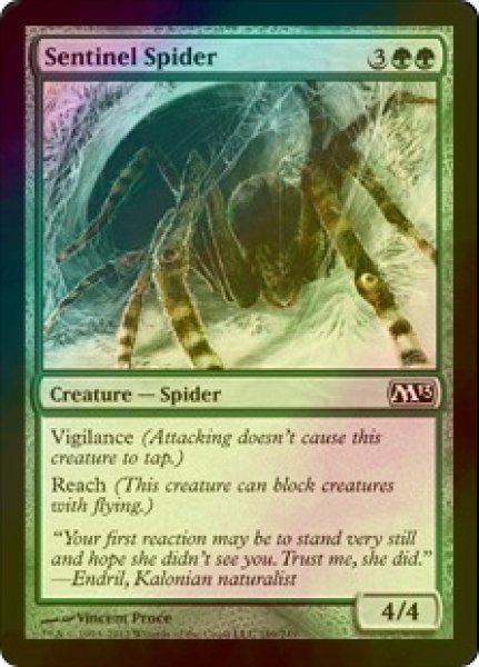 画像1: [FOIL] 歩哨蜘蛛/Sentinel Spider 【英語版】 [M13-緑C] (1)