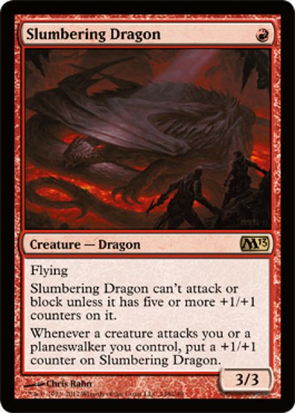 画像1: まどろむドラゴン/Slumbering Dragon 【英語版】 [M13-赤R] (1)