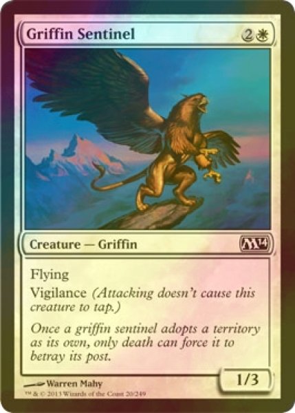画像1: [FOIL] グリフィンの歩哨/Griffin Sentinel 【英語版】 [M14-白C] (1)