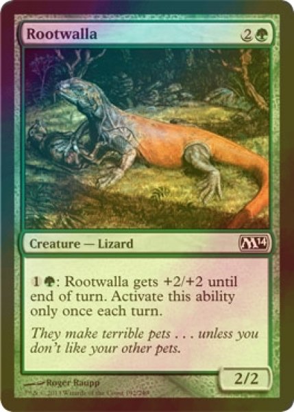 画像1: [FOIL] ルートワラ/Rootwalla 【英語版】 [M14-緑C] (1)