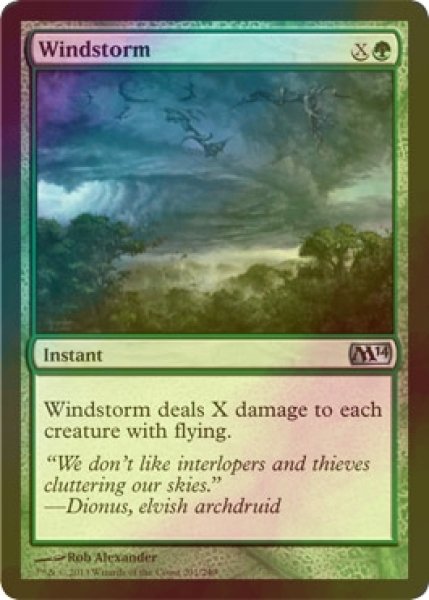 画像1: [FOIL] 暴風/Windstorm 【英語版】 [M14-緑U] (1)