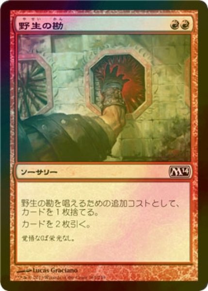 画像1: [FOIL] 野生の勘/Wild Guess 【日本語版】 [M14-赤C] (1)