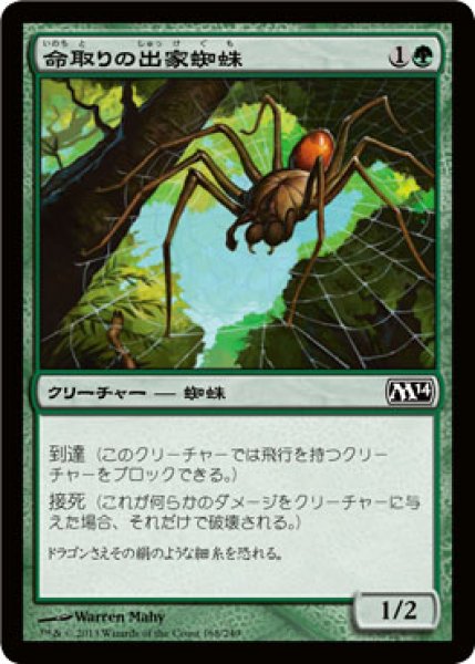 画像1: 命取りの出家蜘蛛/Deadly Recluse 【日本語版】 [M14-緑C] (1)