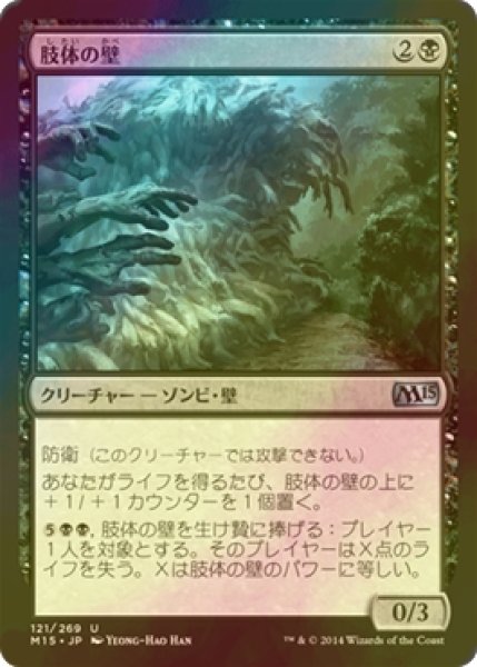 画像1: [FOIL] 肢体の壁/Wall of Limbs 【日本語版】 [M15-黒U] (1)