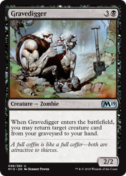 画像1: グレイブディガー/Gravedigger 【英語版】 [M19-黒U] (1)