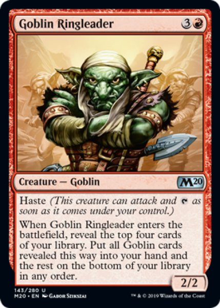 画像1: ゴブリンの首謀者/Goblin Ringleader 【英語版】 [M20-赤U] (1)