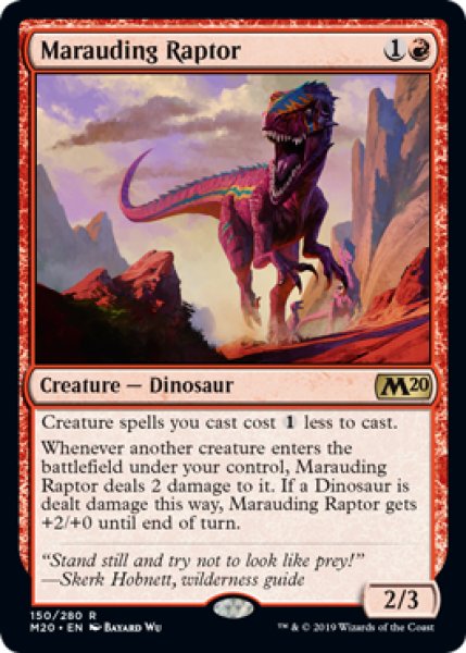 画像1: 無法の猛竜/Marauding Raptor 【英語版】 [M20-赤R] (1)