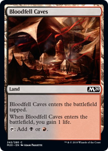 画像1: 血溜まりの洞窟/Bloodfell Caves 【英語版】 [M20-土地C] (1)