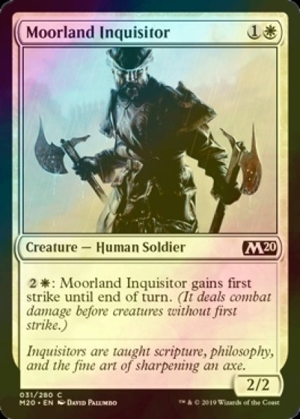 画像1: [FOIL] ムーアランドの審問官/Moorland Inquisitor 【英語版】 [M20-白C] (1)