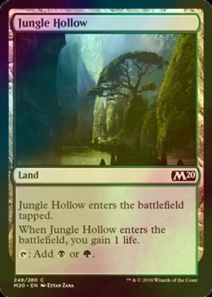 画像1: [FOIL] ジャングルのうろ穴/Jungle Hollow 【英語版】 [M20-土地C] (1)